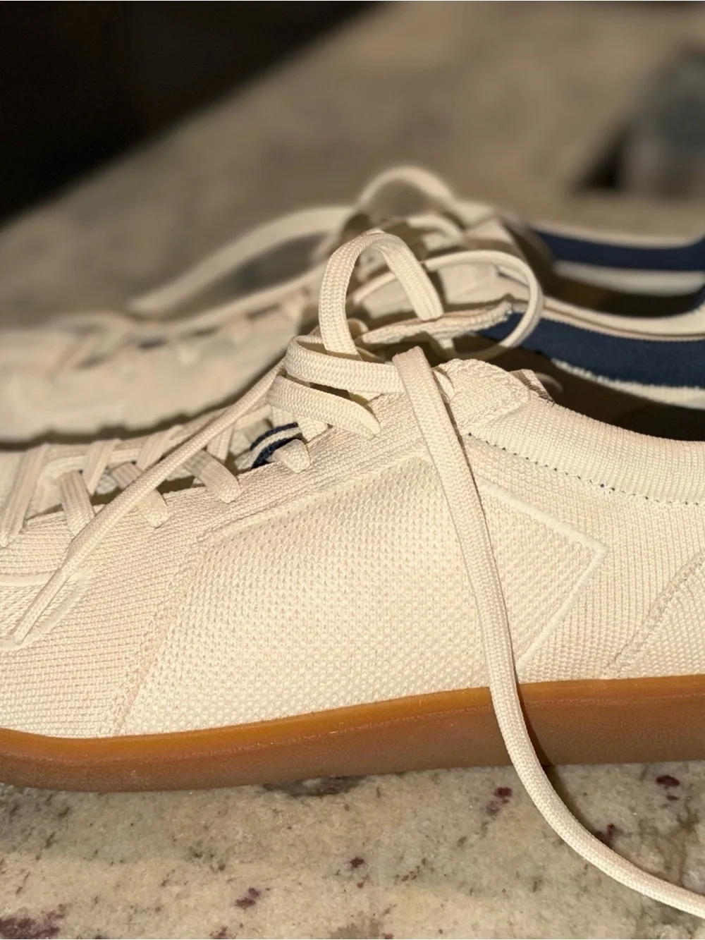 Rothy’s RS01 Sneakers, Men’s Size 11, Bone, in very good pre-owned condition.
